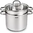 TIROSS Stoompan 7,7 l van RVS 18/10 met stoominzet en kookmand