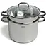 TIROSS Stoompan 7,7 l van RVS 18/10 met stoominzet en kookmand