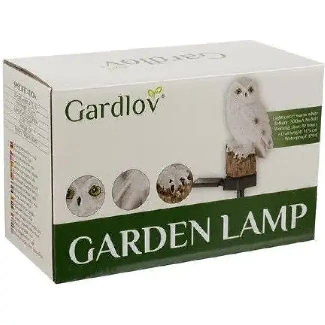 Gardlov Solar Uil Tuinlamp - Sfeervolle en Weerbestendige Verlichting