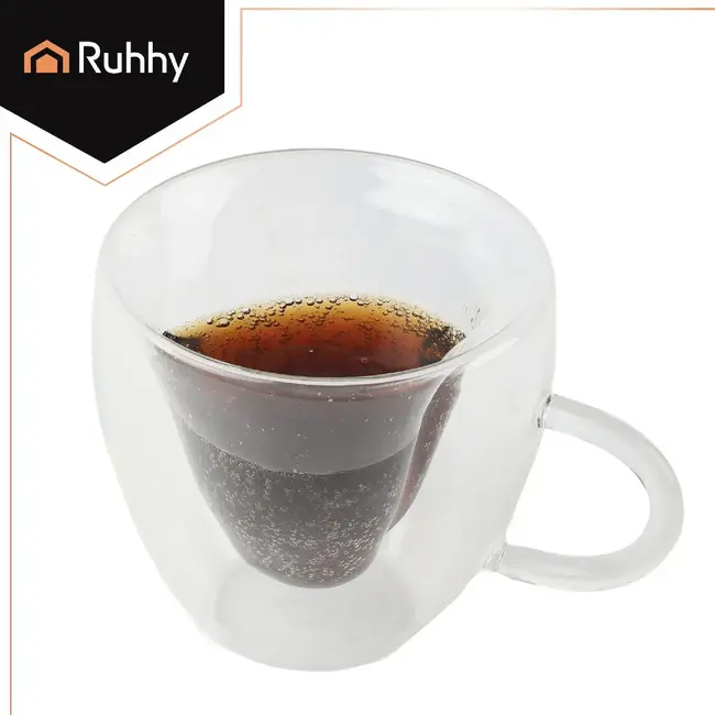Ruhhy Hartvormig Glas - Dubbelwandig - Borosilicaat - 240 ml