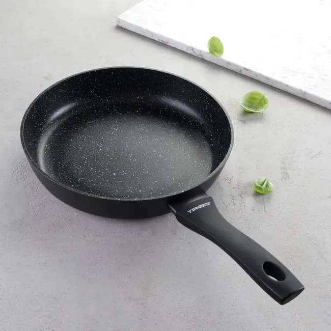 TIROSS Granieten koekenpan 28 cm met GREBLON laag voor inductie
