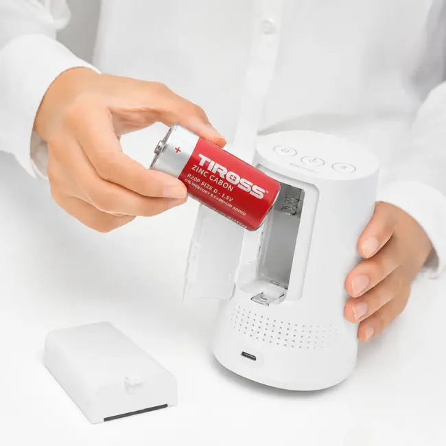 TIROSS D R20P zink-koolstof batterijen 1,5 V - verpakking met 2 stuks