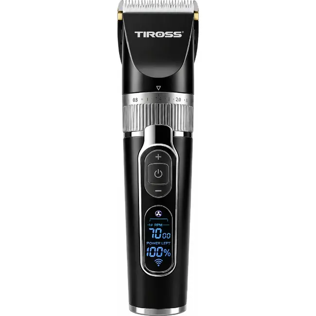 TIROSS Tondeuse met keramisch mes, turbo en 180 min gebruiksduur