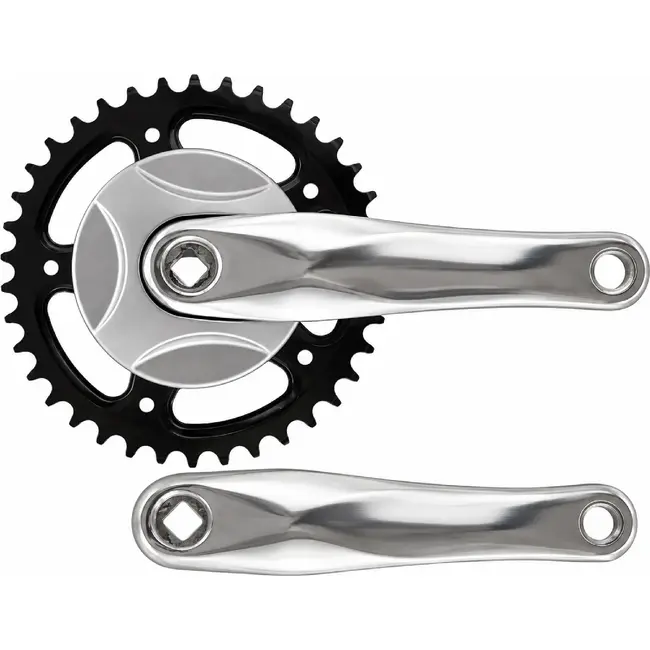 Falkx Crankstel 38T - Aluminium - Zilver - 170 mm - Spieloos Design