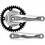 Falkx Crankstel 38T - Aluminium - Zilver - 170 mm - Spieloos Design