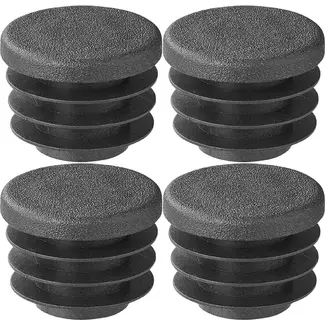 ProPlus Tentdoppen - Kunststof - Ø 22 mm - Zwart - 4 stuks