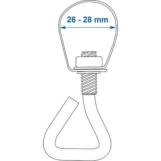 ProPlus Verstelbare stelring - Ø 26-28 mm - Staal - Per stuk