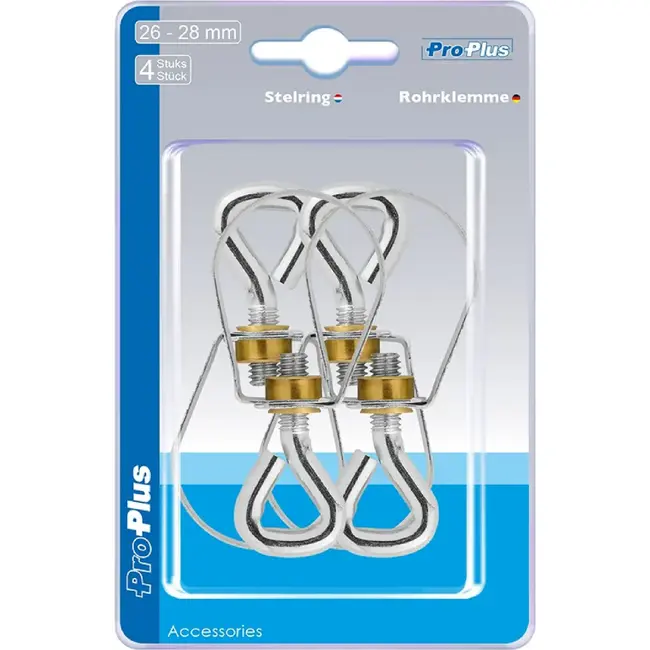 ProPlus Verstelbare stelringen - Ø 26-28 mm - set van 4 stuks