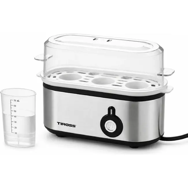 TIROSS Eierkoker voor 3 eieren met automatische uitschakeling 210 W