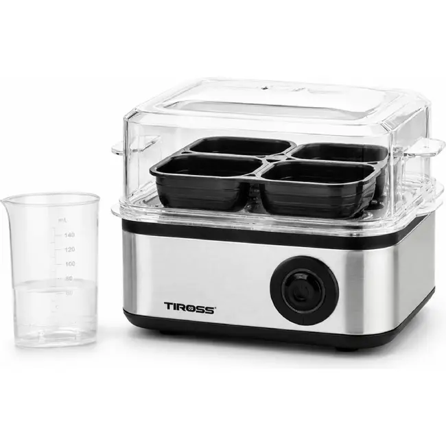 TIROSS Eierkoker voor 8 eieren met automatische uitschakeling 500 W