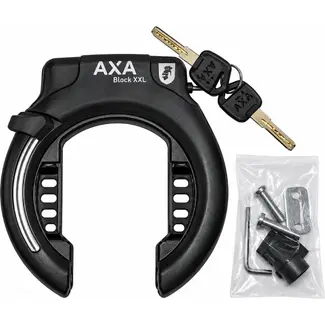 AXA Ringslot met Bosch BES 3 accuslot zwart, inclusief 4 sleutels en Block XXL uitvoering