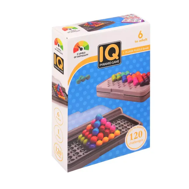 Kruzzel Logicaspel met gekleurde balletjes - Puzzelbord met openingen en handig afsluitbaar deksel