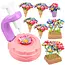 Kruzzel Creatieve set voor 3D-bloemen - Bloemenmaker met ruim 90 gekleurde bloemblaadjes en een vaas
