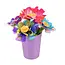 Kruzzel Creatieve set voor 3D-bloemen - Bloemenmaker met ruim 90 gekleurde bloemblaadjes en een vaas