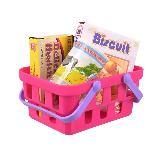 Kruzzel Speelgoedkassa roze - Met scanner met licht en geluid, weegschaal, winkelmand en speelgeld