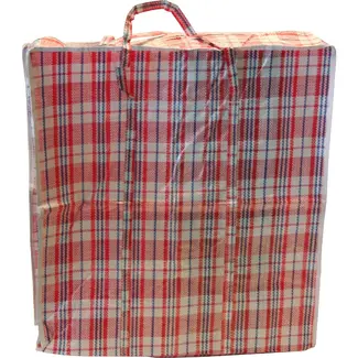 Benson Grote boodschappentas met rits - 80 x 58 x 28 cm - stevig polypropyleen - kleurrijke designs