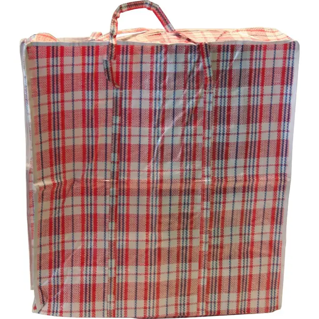 Benson Grote boodschappentas met rits - 80 x 58 x 28 cm - stevig polypropyleen - kleurrijke designs