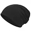 Trizand Wintermuts zwart met fleecevoering - Elastische beanie voor dames en heren, one size