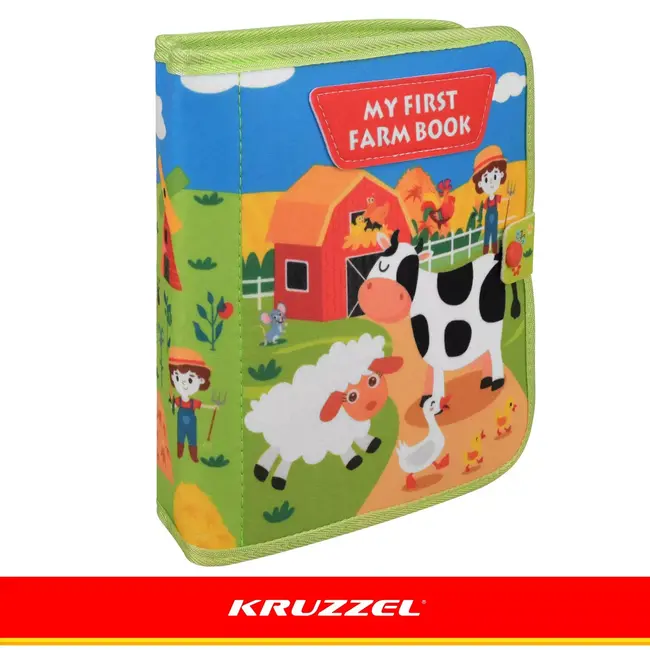 Kruzzel Montessori activiteitenboek boerderij - 10 pagina's met 20 activiteiten, vanaf 2 jaar