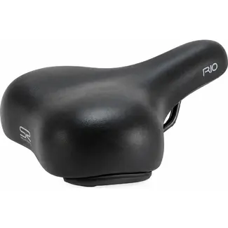 Selle Royal Zwart city fietszadel Rio zonder strop met smart foam hart voor comfortabele stadsfiets