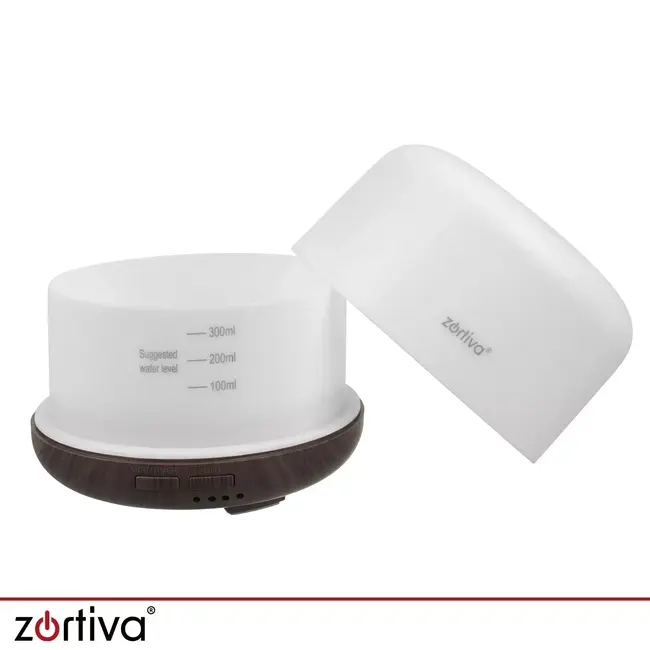 Zortiva Ultrasone luchtbevochtiger 300 ml - Geurverspreider met LED, timer en afstandsbediening