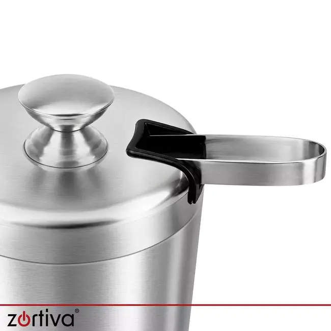 Zortiva Thermische ijsemmer 1,3 liter dubbelwandig met tang, lepel, zeefje en deksel voor drankjes