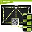 Trizand Voetbaltrainingsmat 60 x 90 cm met markeringen, antislip en tas voor techniektraining