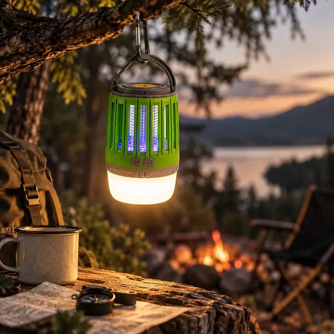 TIROSS UV-muggenlamp 2-in-1 met 3 W COB-led, uv-licht en USB-C