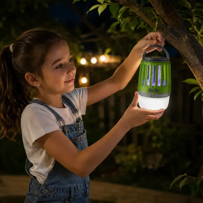 TIROSS UV-muggenlamp 2-in-1 met 3 W COB-led, uv-licht en USB-C