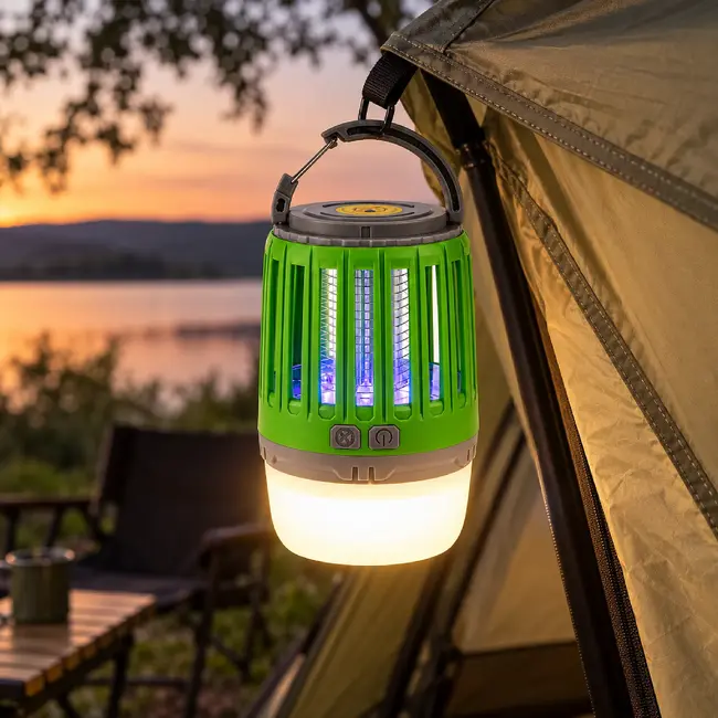 TIROSS UV-muggenlamp 2-in-1 met 3 W COB-led, uv-licht en USB-C