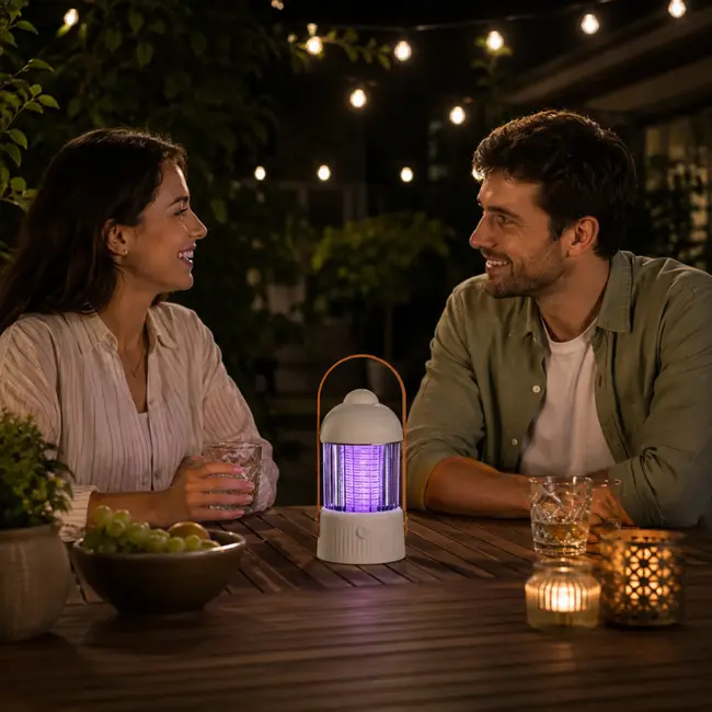 TIROSS UV-insectenlamp 2-in-1 met 36 leds, 2400 mAh accu en USB-C