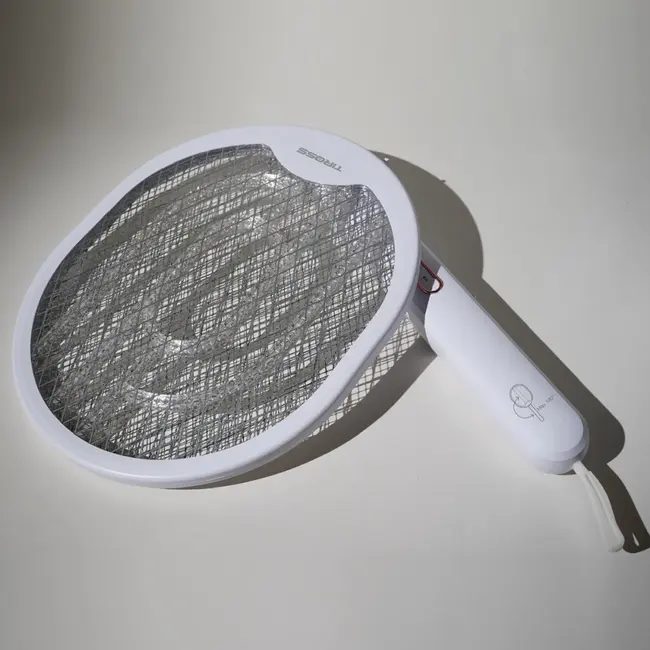 TIROSS Elektrische vliegenmepper met inklapbare handgreep en 1200 mAh