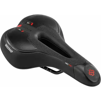 Wittkop Heren gel zadel - trekking comfort - drukverlagend ontwerp - 290x180 mm - zwart