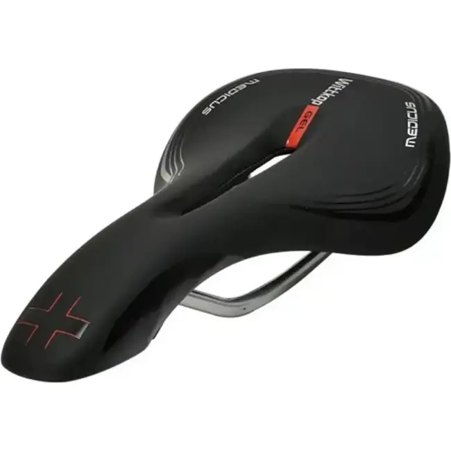 Wittkop Gel race/MTB zadel - dynamische demping - extra comfort - zwart/grijs design