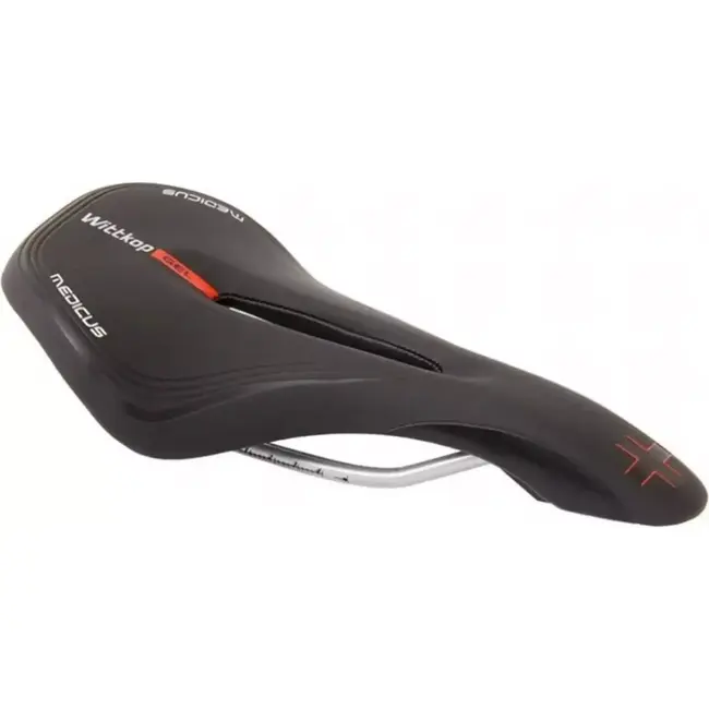 Wittkop Gel race/MTB zadel - dynamische demping - extra comfort - zwart/grijs design