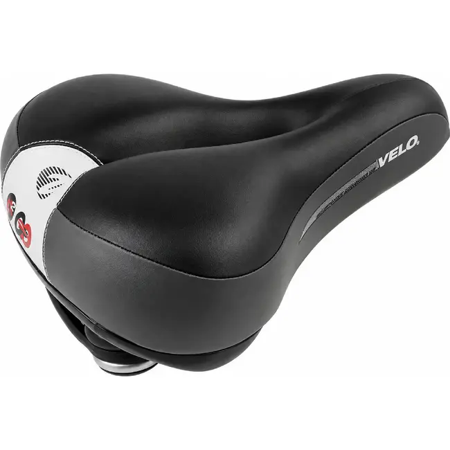 Velo Fietszadel met drukverlichting en schokabsorptie - 245x212mm - zonder strop