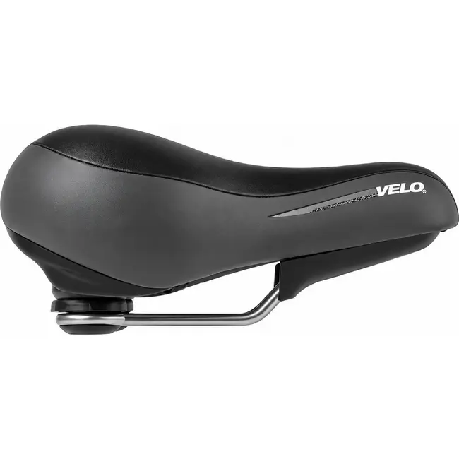 Velo Fietszadel met drukverlichting en schokabsorptie - 245x212mm - zonder strop