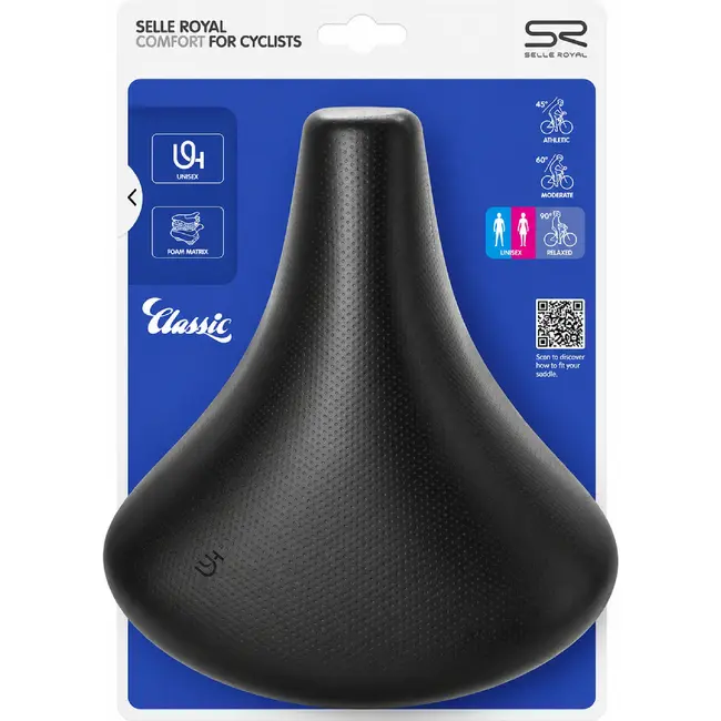 Selle Royal Retro fietszadel - Unitech materiaal - Schokdemping - 246x220 mm - 605 gr