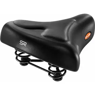 Selle Royal Zadel met retro design en gelvulling - 247x219 mm - Zwart