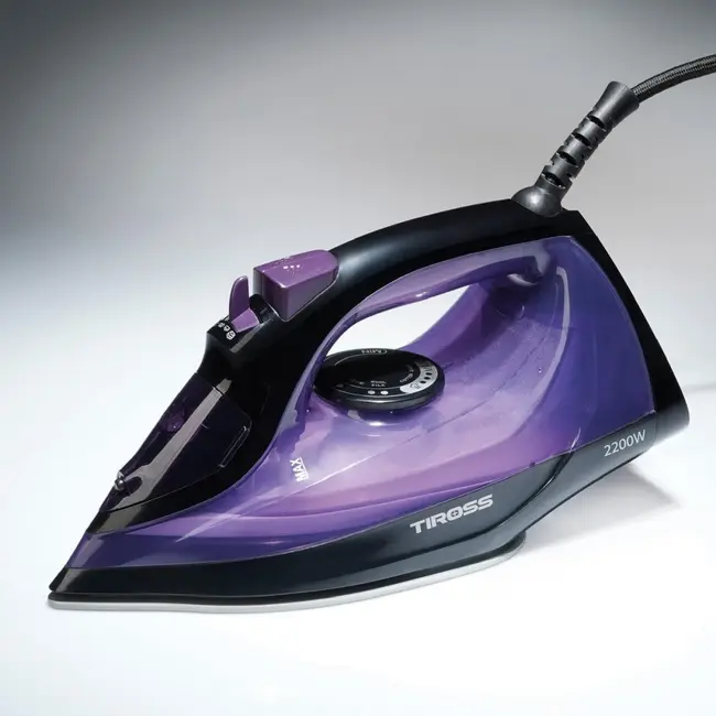 TIROSS Stoomstrijkijzer 2200 W met keramische zool en 250 ml reservoir