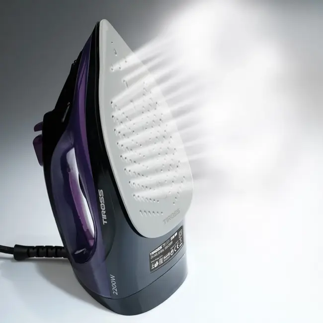 TIROSS Stoomstrijkijzer 2200 W met keramische zool en 250 ml reservoir