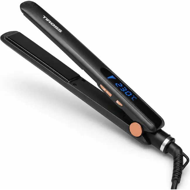 TIROSS Stijltang 45 W met LCD-display en keramische platen 150-230 °C
