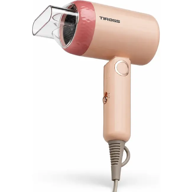TIROSS Mini föhn 1200 W met inklapbare handgreep in groen of roze