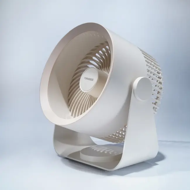 TIROSS Ventilator 10 W met 3 snelheden, 5000 mAh accu en USB-C