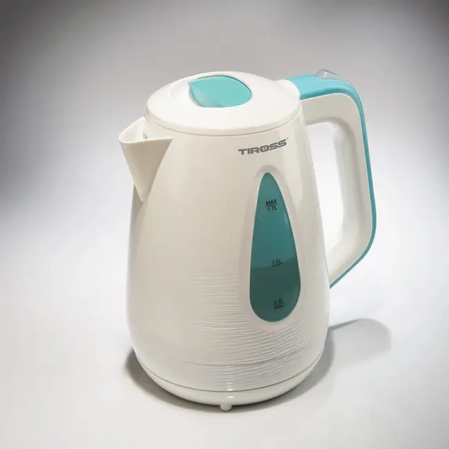 TIROSS Waterkoker 1,7 l 2200 W met waterfilter en 360° draaivoet
