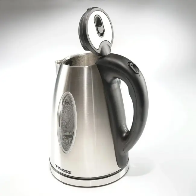 TIROSS Waterkoker 1,7 l 2200 W van RVS met waterfilter en draaivoet