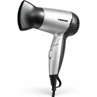 TIROSS Mini föhn 1200 W met inklapbare handgreep en 2 warmtestanden