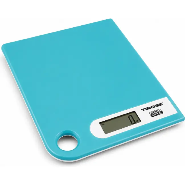 TIROSS Digitale keukenweegschaal 5 kg met LCD-display in groen of blauw