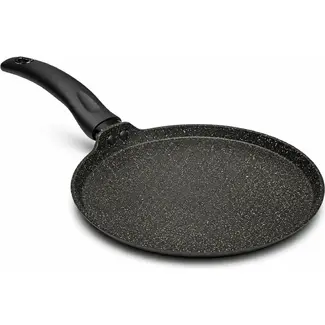 TIROSS Pannenkoekenpan 28 cm met marmeren antiaanbaklaag voor inductie