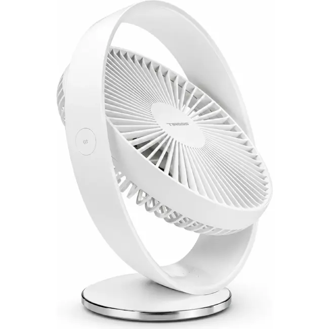 TIROSS Ventilator 5 W met 3 snelheden, 4000 mAh accu en USB-C kabel